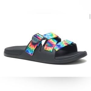 Women’s Chaco Chillos Dark Tie Dye Slide Size 7